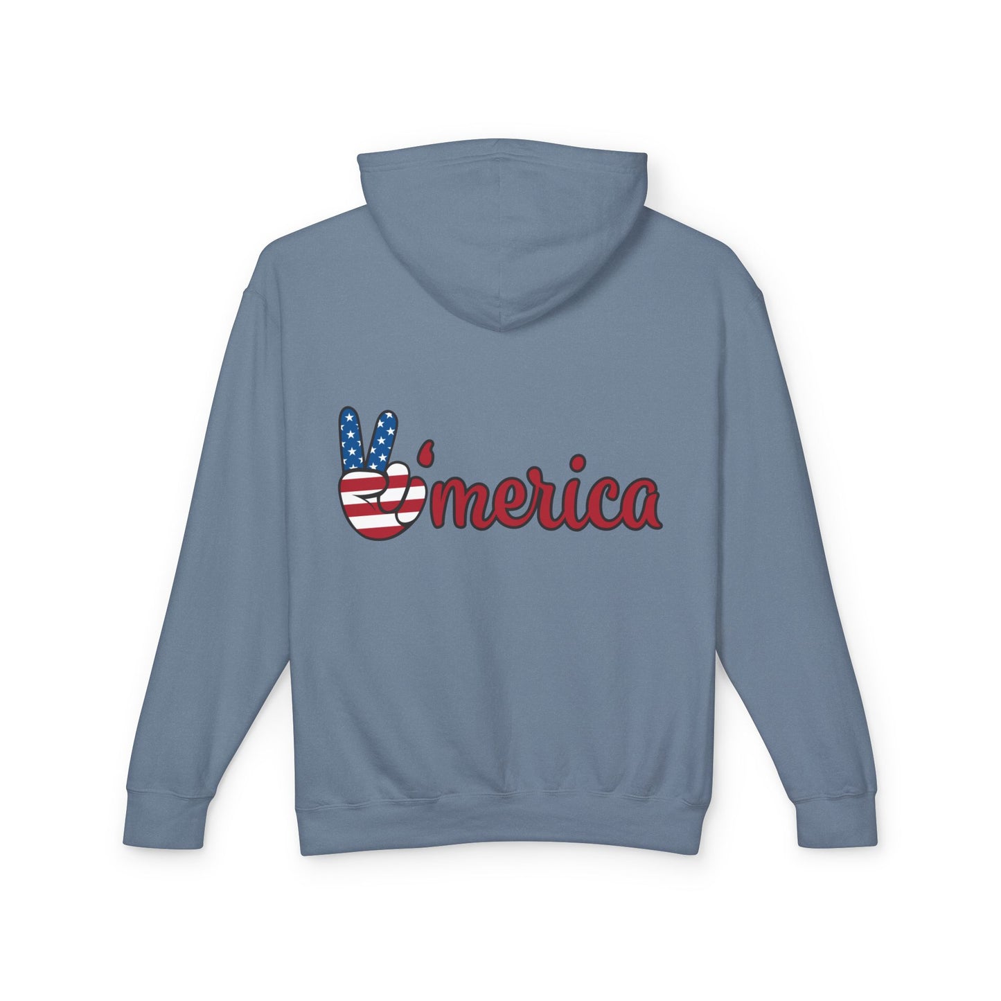 Patriotic Soldier Lightweight Hoodie - Unisex American Style