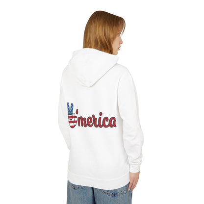 Patriotic Soldier Lightweight Hoodie - Unisex American Style