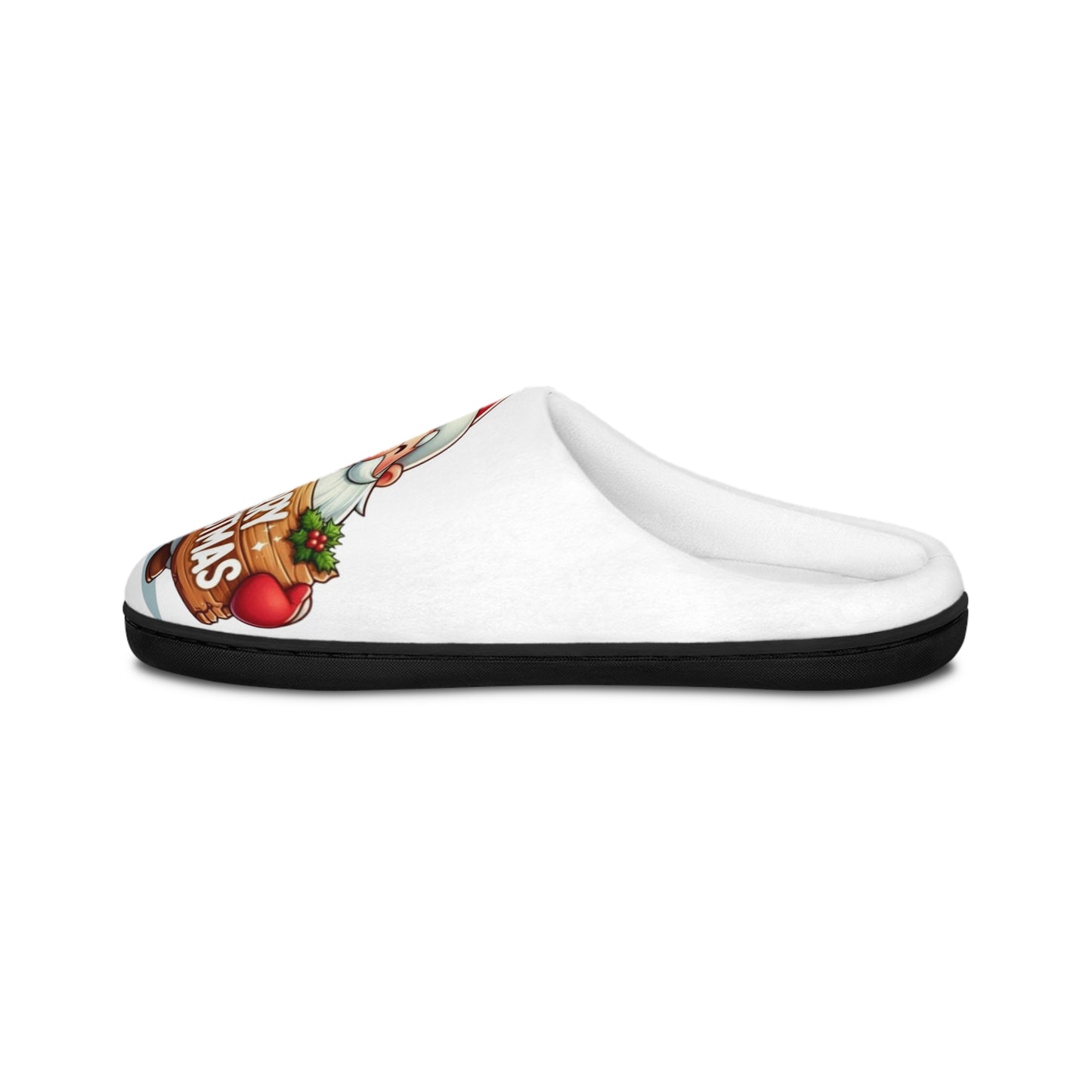 Festive Santa Women's Indoor Slippers – Merry Christmas Cozy Footwear