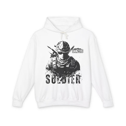 Patriotic Soldier Lightweight Hoodie - Unisex American Style