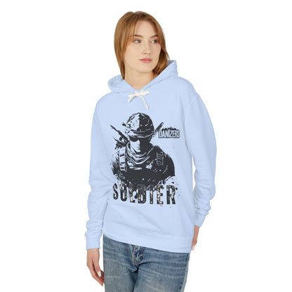 Patriotic Soldier Lightweight Hoodie - Unisex American Style