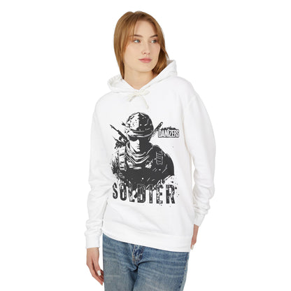 Patriotic Soldier Lightweight Hoodie - Unisex American Style