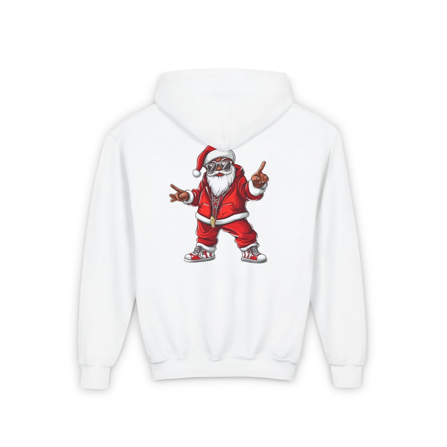 Youth Merry Christmas Hoodie with Funky Santa Design