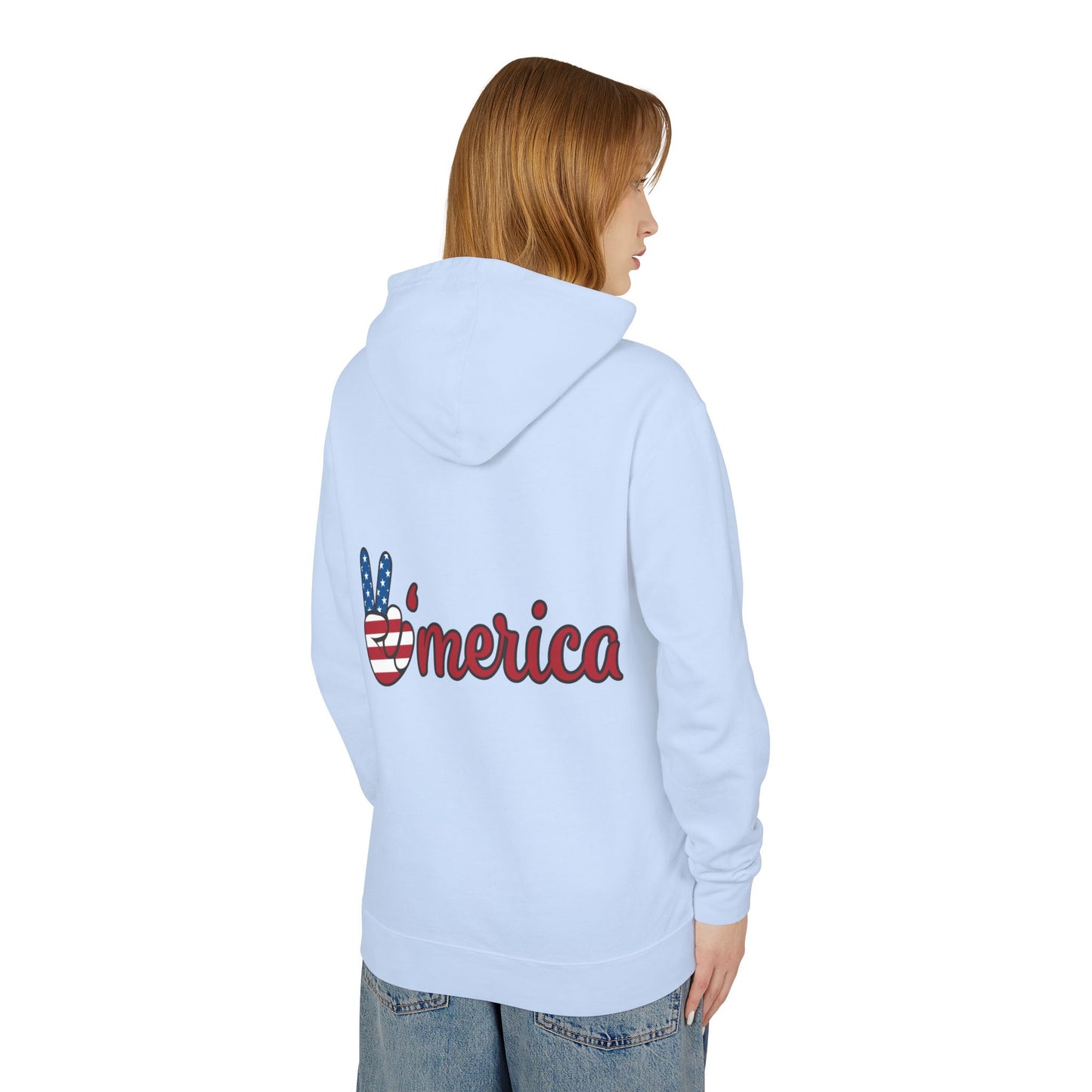 Patriotic Soldier Lightweight Hoodie - Unisex American Style