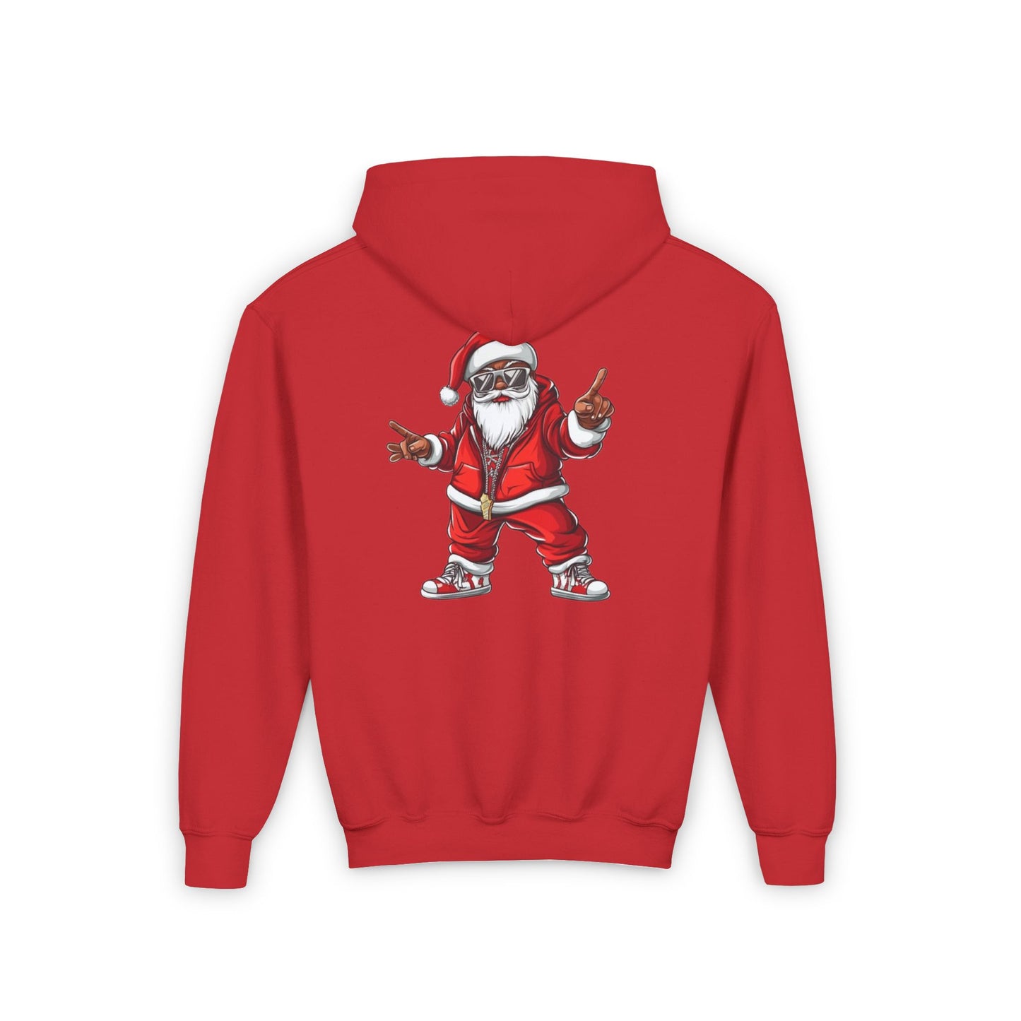 Youth Merry Christmas Hoodie with Funky Santa Design