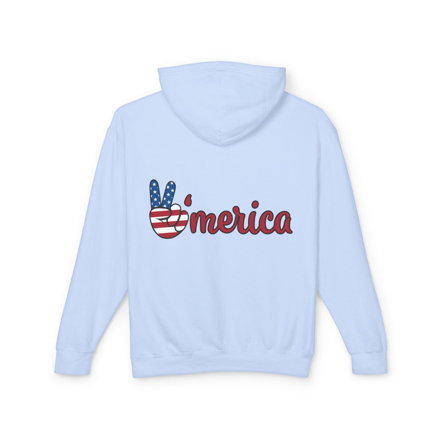 Patriotic Soldier Lightweight Hoodie - Unisex American Style