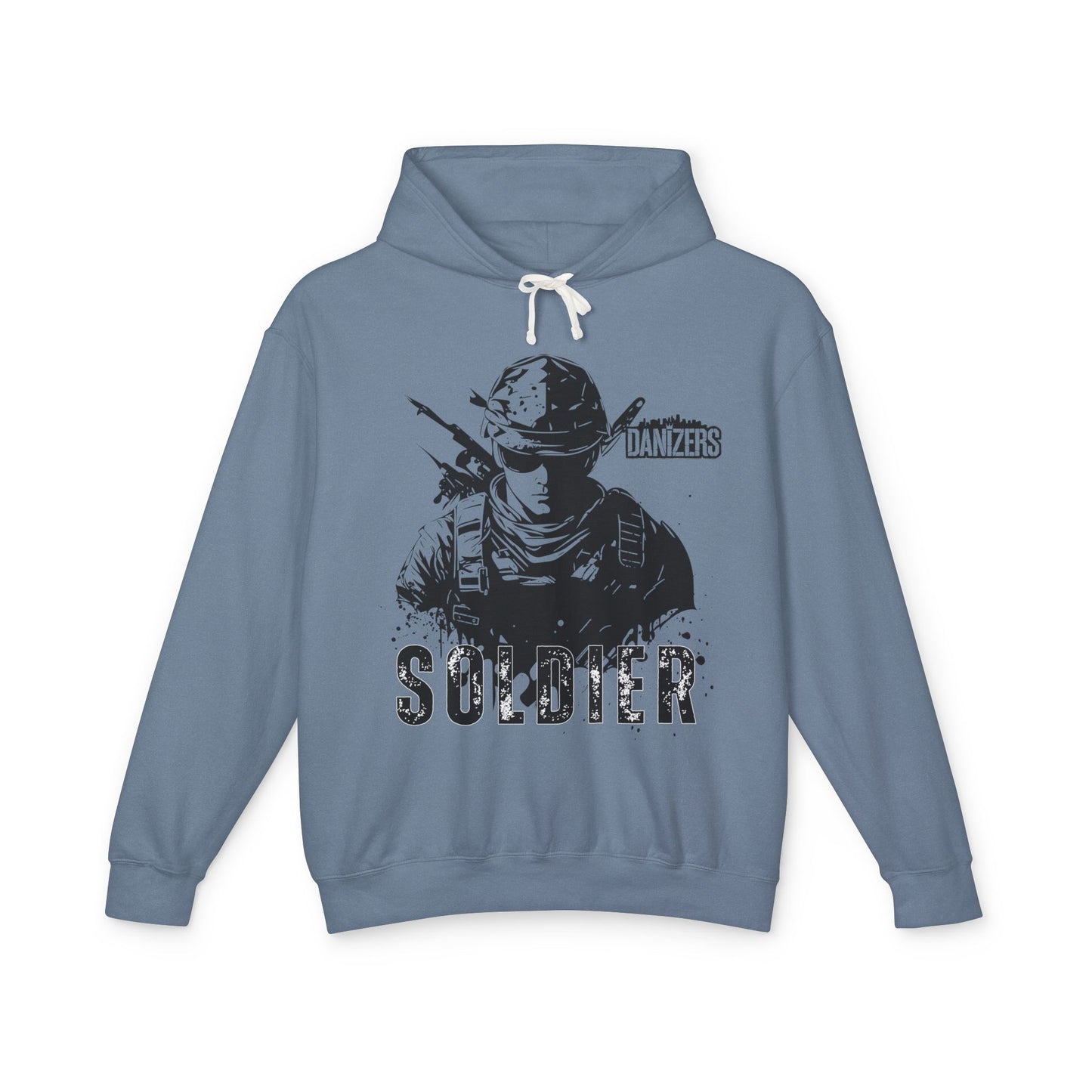 Patriotic Soldier Lightweight Hoodie - Unisex American Style