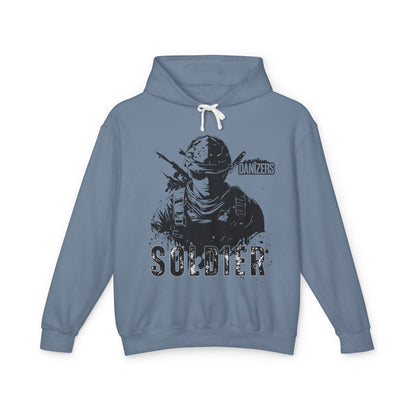 Patriotic Soldier Lightweight Hoodie - Unisex American Style