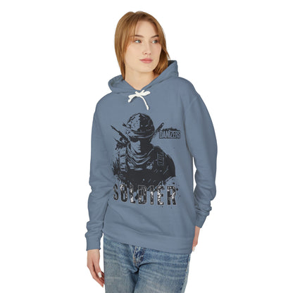 Patriotic Soldier Lightweight Hoodie - Unisex American Style