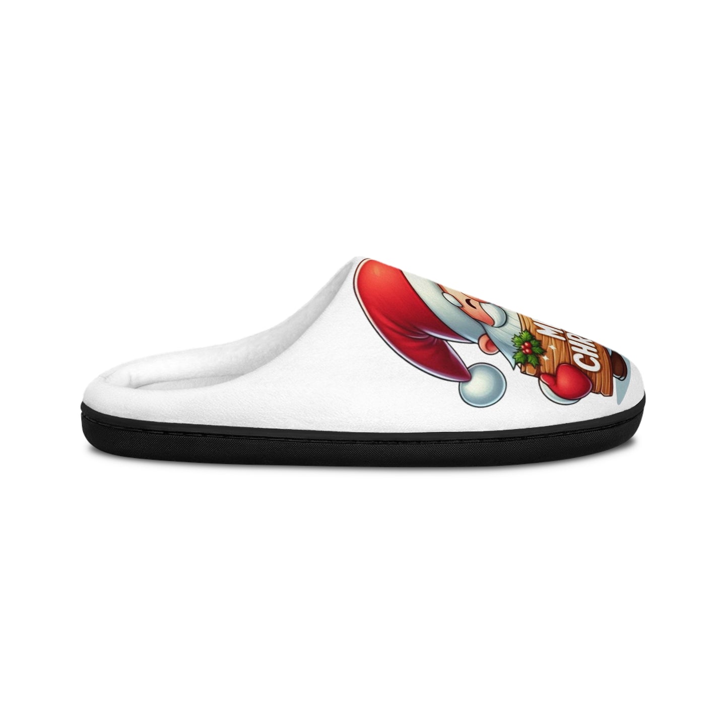 Festive Santa Women's Indoor Slippers – Merry Christmas Cozy Footwear