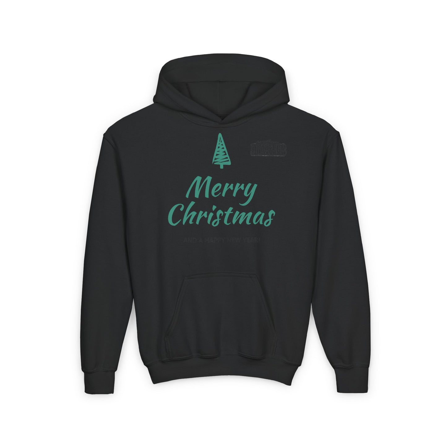 Youth Merry Christmas Hoodie with Funky Santa Design