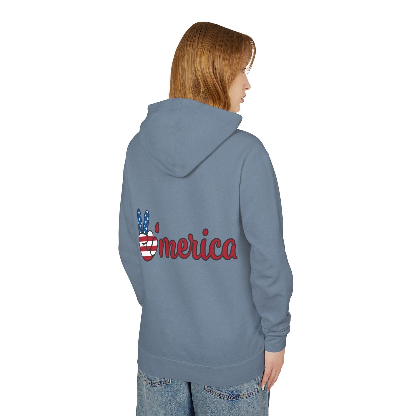 Patriotic Soldier Lightweight Hoodie - Unisex American Style