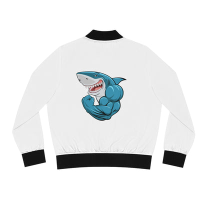 Fierce Shark Women's Bomber Jacket - Cool Graphic Outerwear for Trendy Style